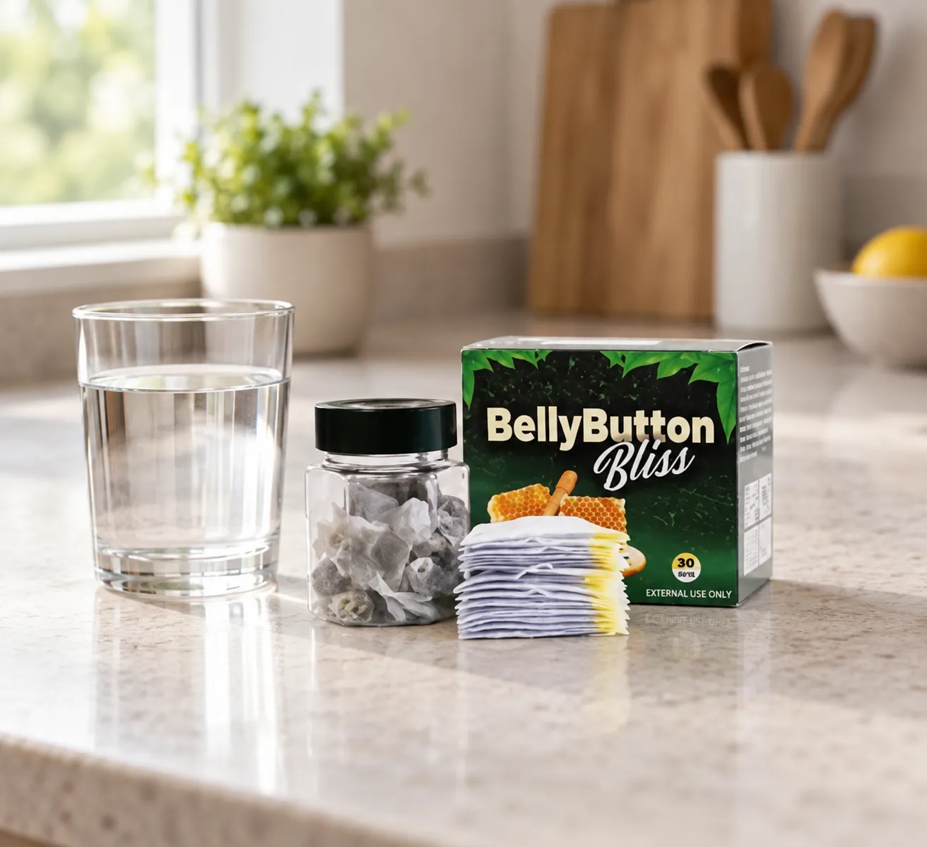 Belly Button Bliss — the package in everyday use
