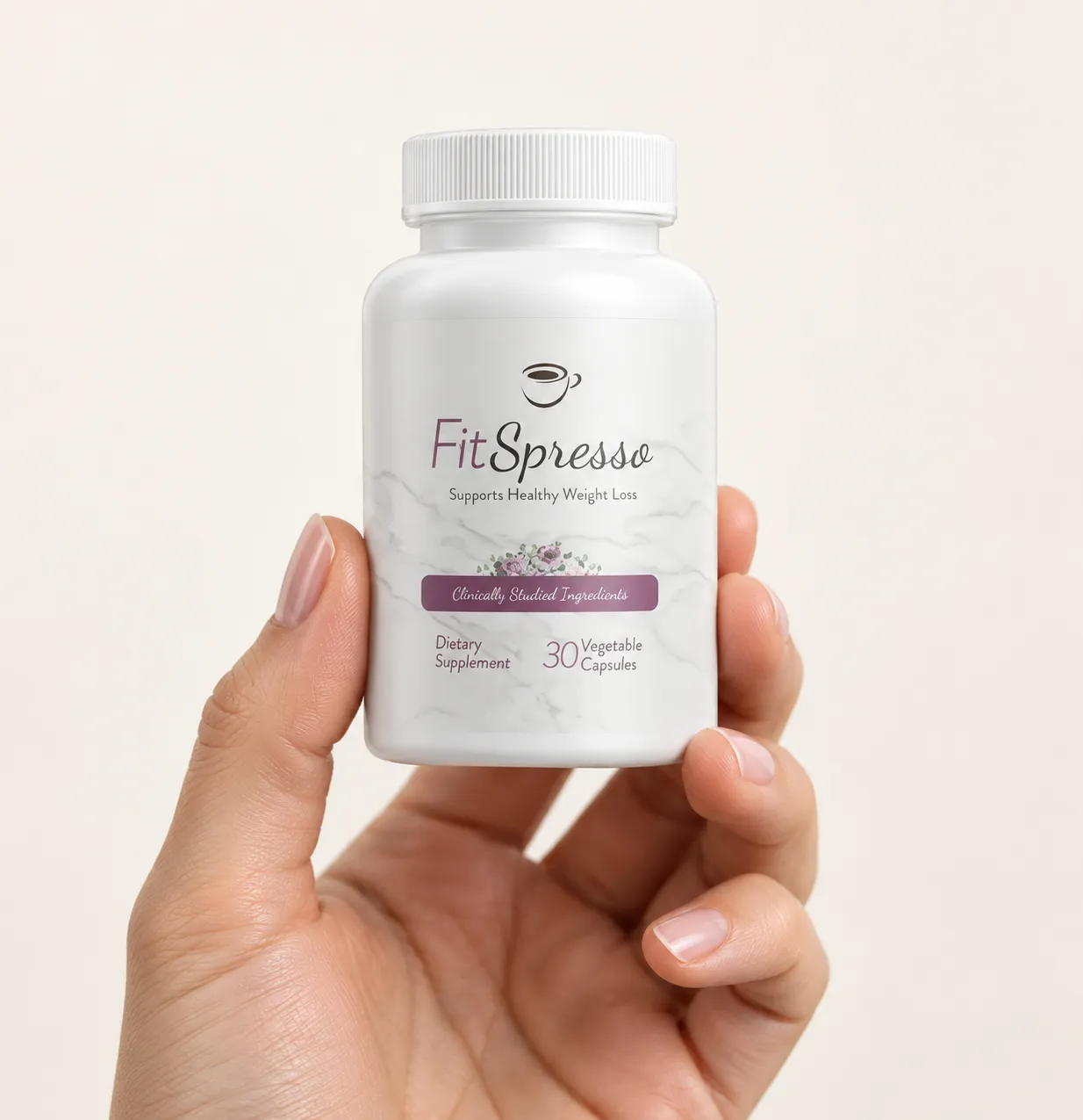 FitSpresso — the package held in a hand
