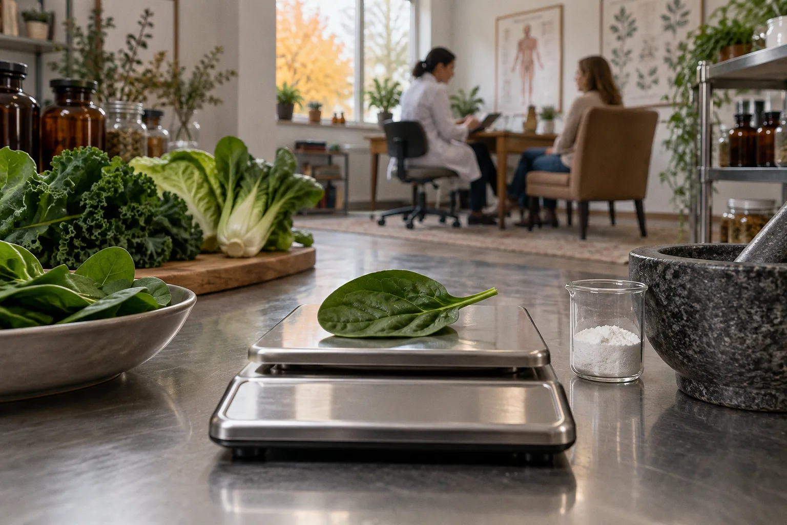 Oxalate levels in leafy greens: a data-driven analysis